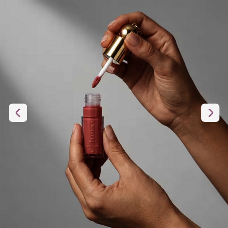 Batom Líquido Cremoso Eudora Make O Diabo Veste Prada Fashion Icon Nude 4ml - foto 4