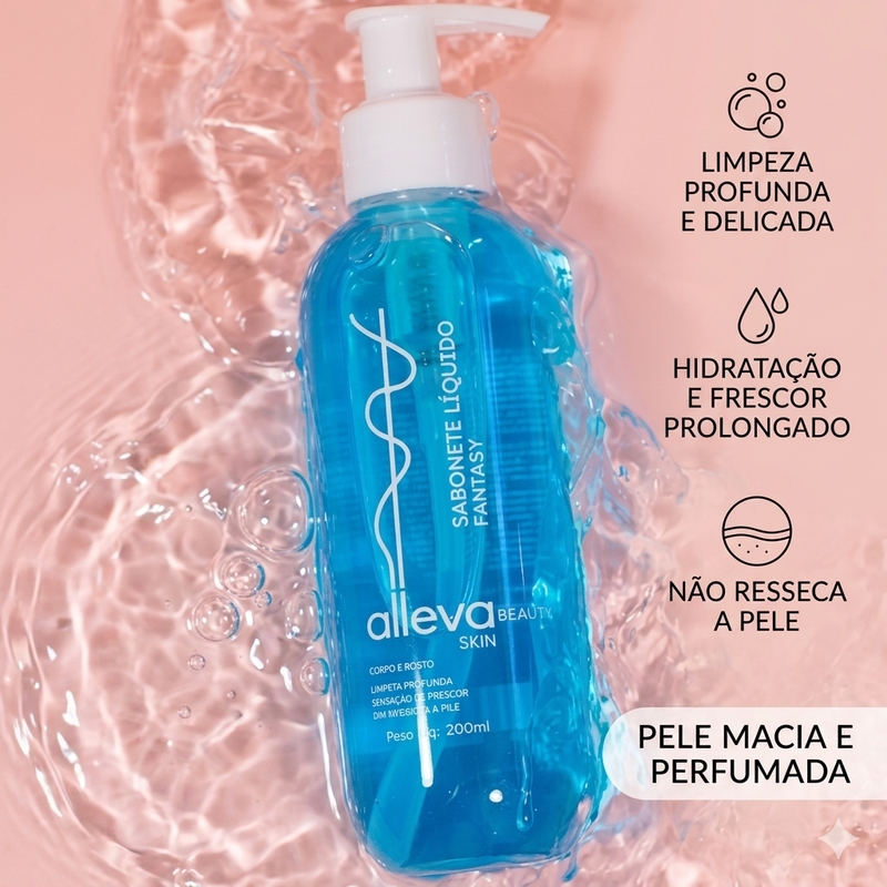 Sabonete Líquido Corpo e Rosto Fantasy - 200ml - foto 2