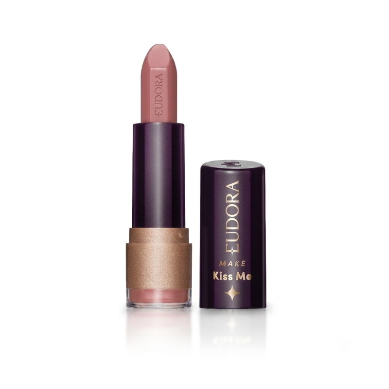 Batom Matte Nude Estilo Eudora Make Kiss Me 3,7g