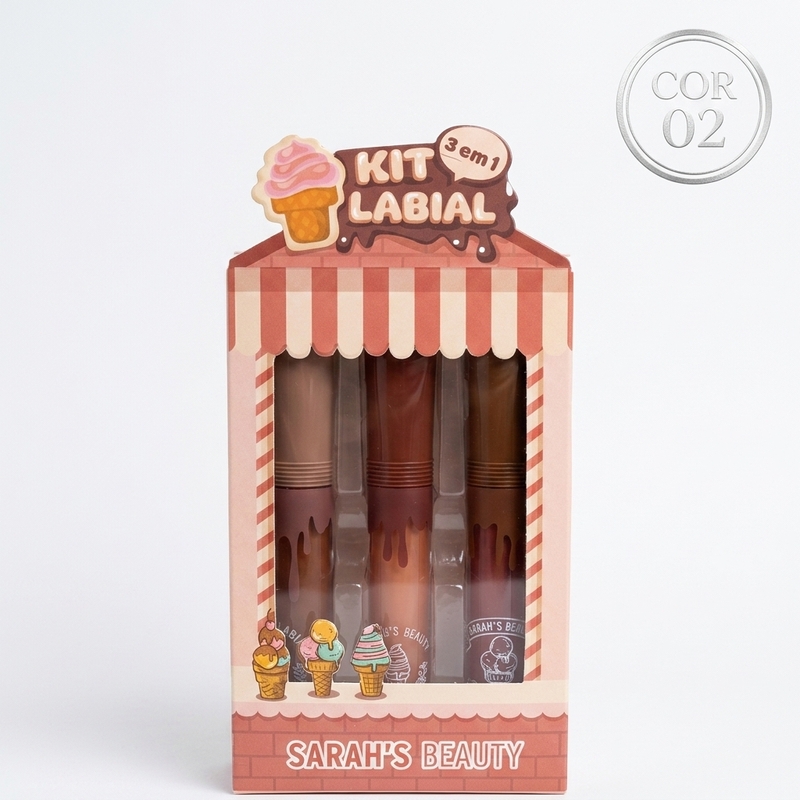 Kit de gloss labial 3 em 1 - foto 4