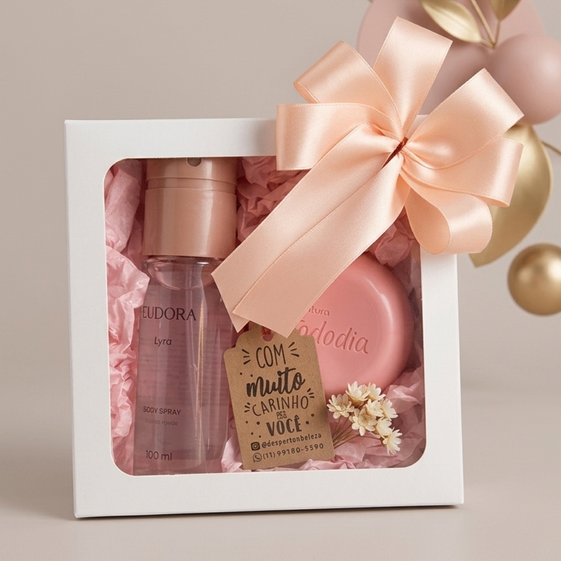 PRESENTE FEMININO BODY SPRAY EUDORA 100ml + SABONETE NATURA TODODIA - foto 3