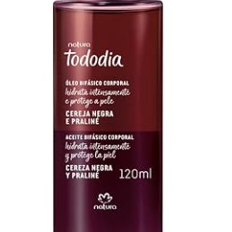 Tododia Cereja Negra e Praliné Óleo Bifásico Corporal 120ml