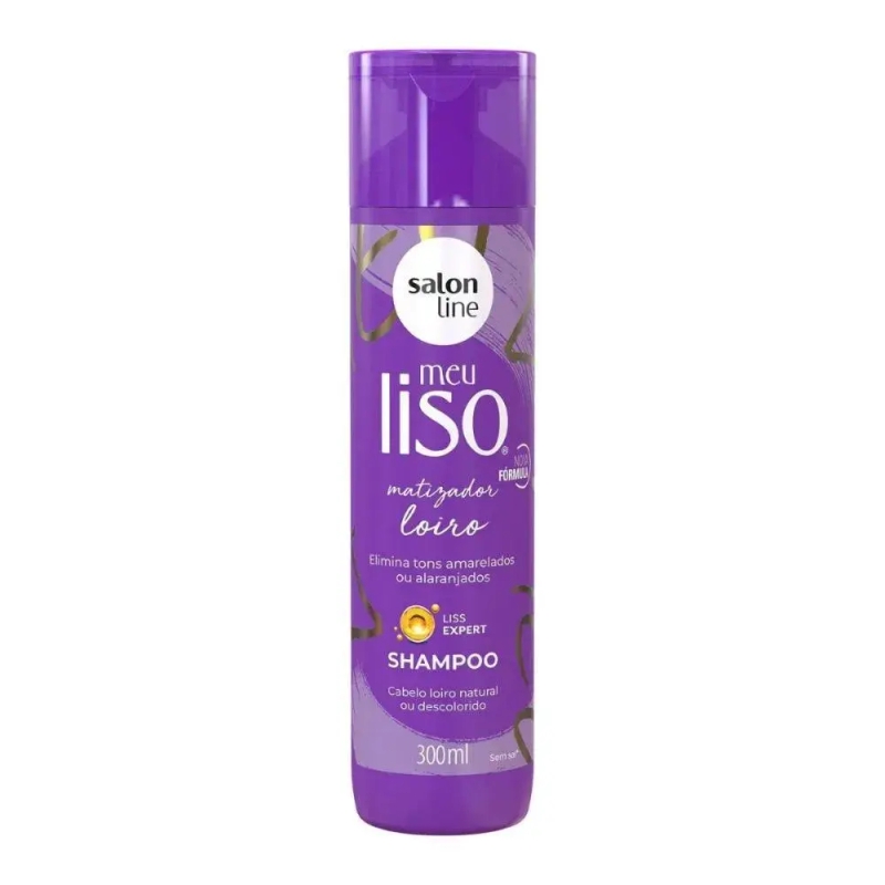 Shampoo Matizador Salon Line Meu Liso Cabelos Loiros 300g