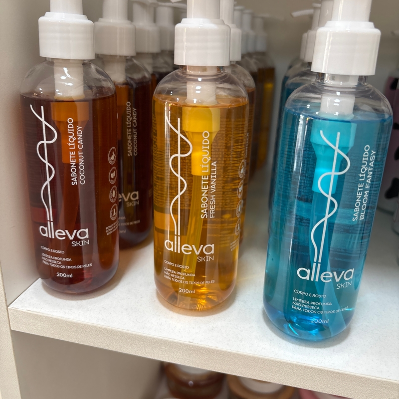 Sabonete Líquido Alleva Skin Corpo/Rosto