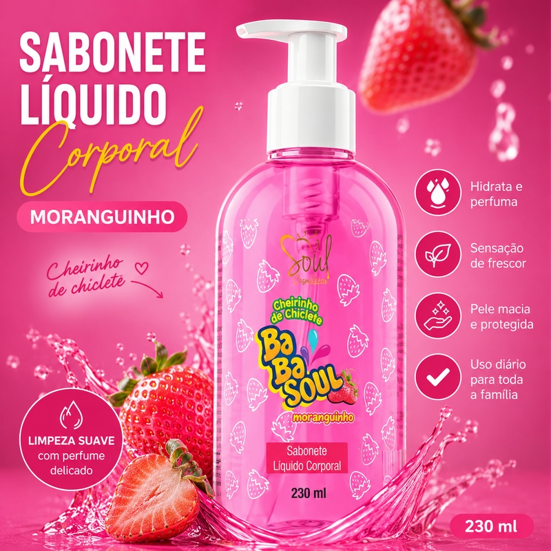Sabonete Líquido Morango