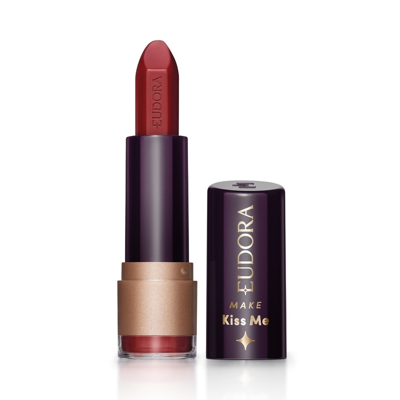 Batom Matte Vermelho Paparazzi Eudora Make Kiss Me 3,7g
