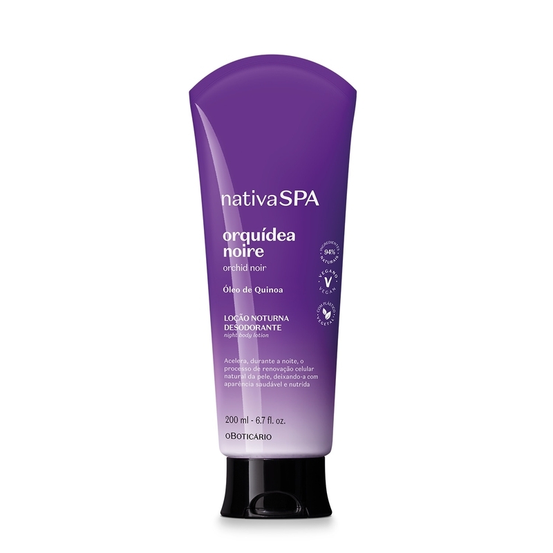 Loção Noturna Desodorante Corporal Nativa Spa Orquídea Noire 200Ml