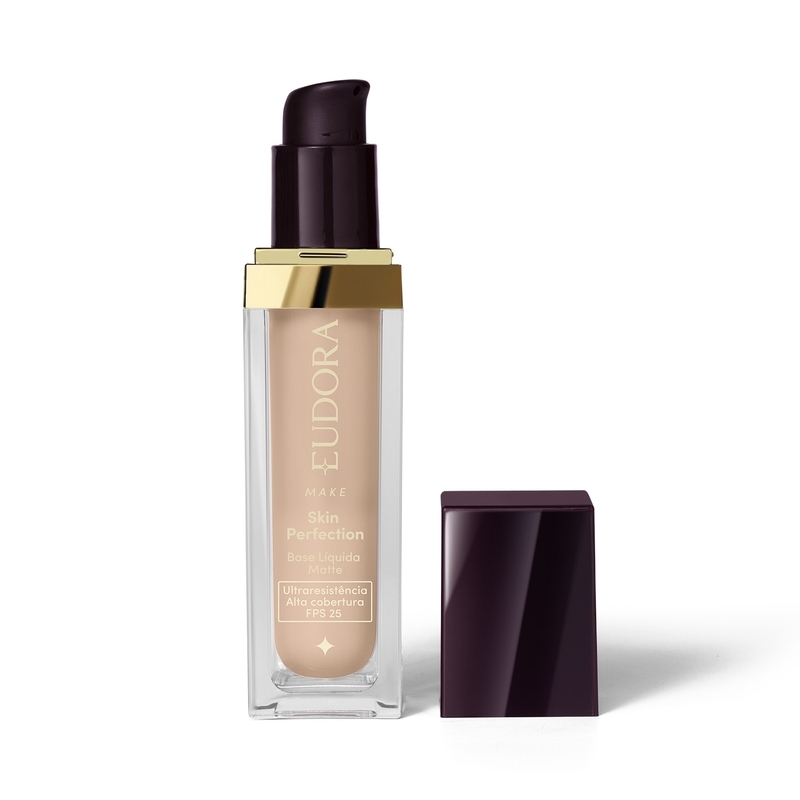 Base Líquida Matte Eudora Make Skin Perfection Cor 100F 30ml