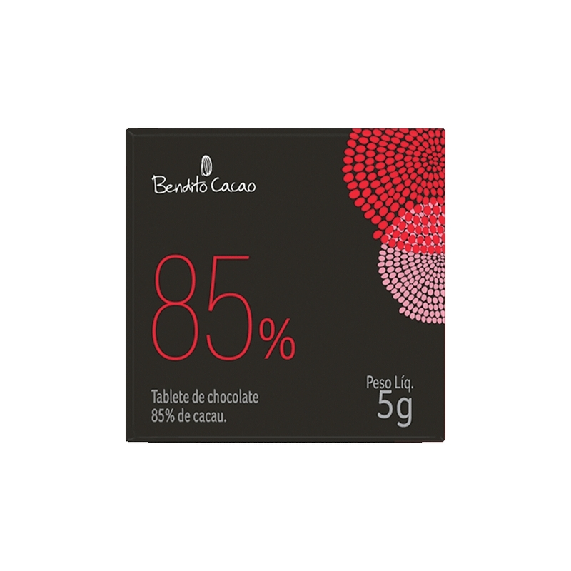 Tablete Bendito Cacao de Chocolate 85% Cacau 5g