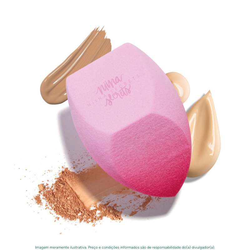 Esponja para Maquiagem Pink Blend Niina Secrets - foto 4