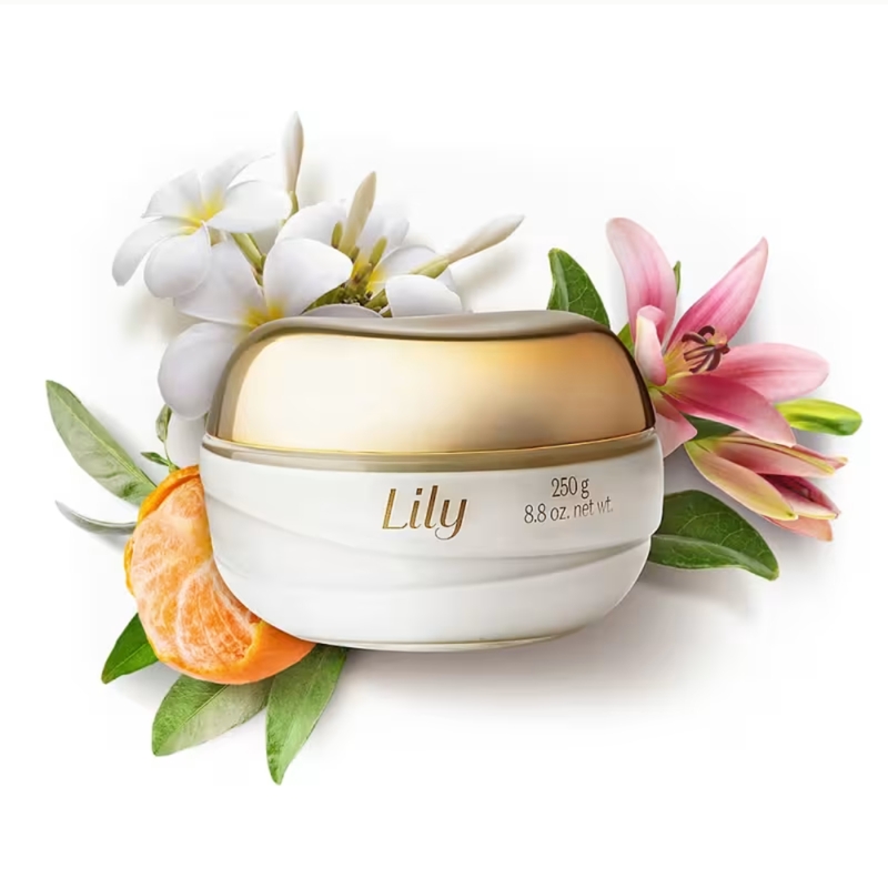 Creme Acetinado Hidratante Desodorante Corporal Lily 250g - foto 3