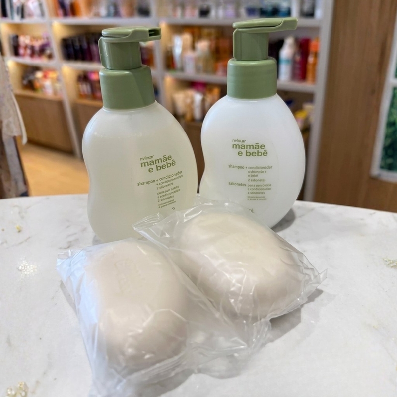 COMBO NATURA MAMAE E BEBE 1 (SHAMPOO 200ml, CONDICIONADOR 200ml E CAIXA COM 2 SABONETES 100g) - foto 8