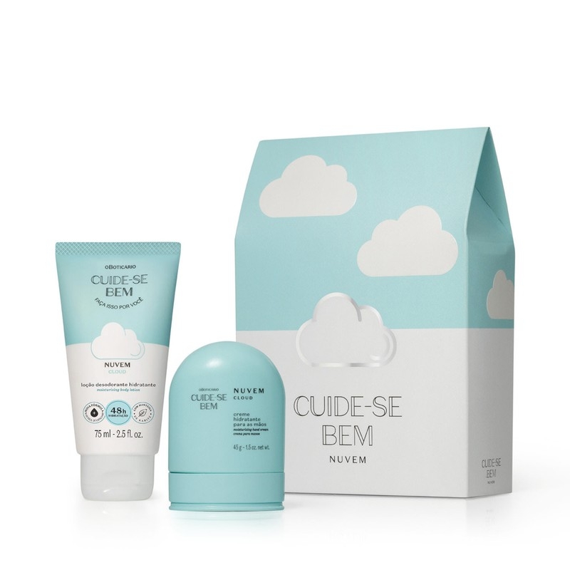 Mini Kit Presente Cuide-se Bem Nuvem (2 Itens)