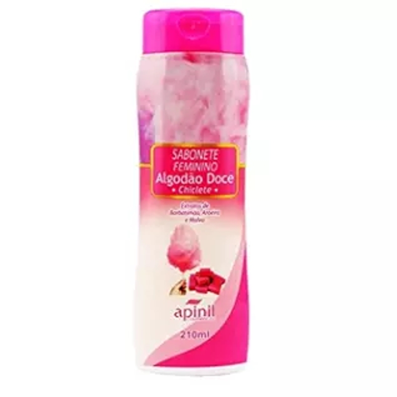 Sabonete Íntimo apinil 200ml Algodão Doce e Chiclete