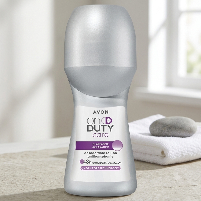 Desodorante Roll On Avon On Duty Care Clareador Original 48ml - foto 4