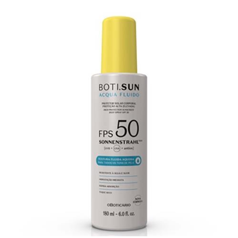 Spray Protetor Solar Corporal Fps 50 Boti.Sun Acqua Fluido 180Ml