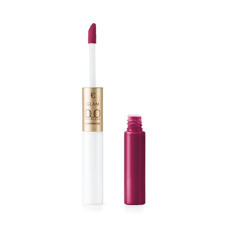 GLAM DUO CLINICAL MICROPIGMENTAÇÃO BATOM LÍQUIDO MAGENTA ENIGMATICO 3,5G