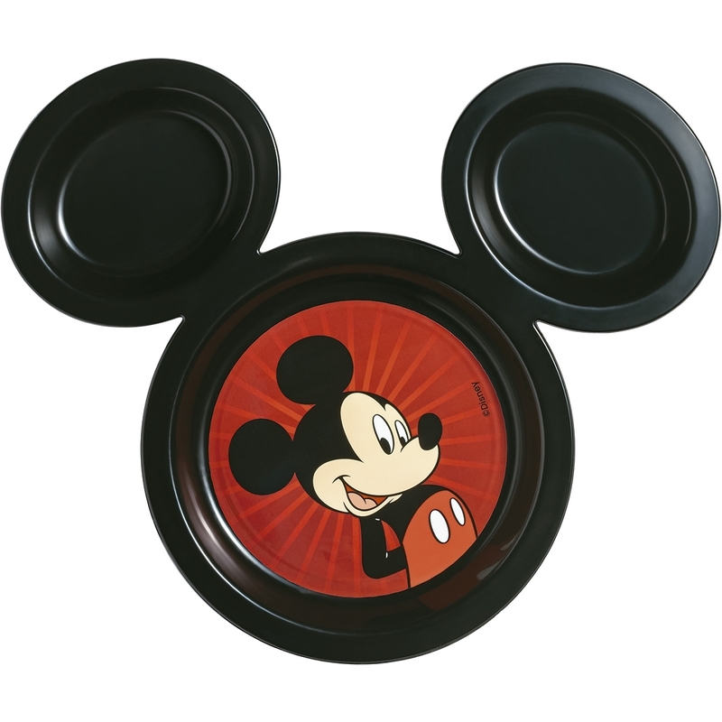 Prato com Orelha E Divisorias Mickey