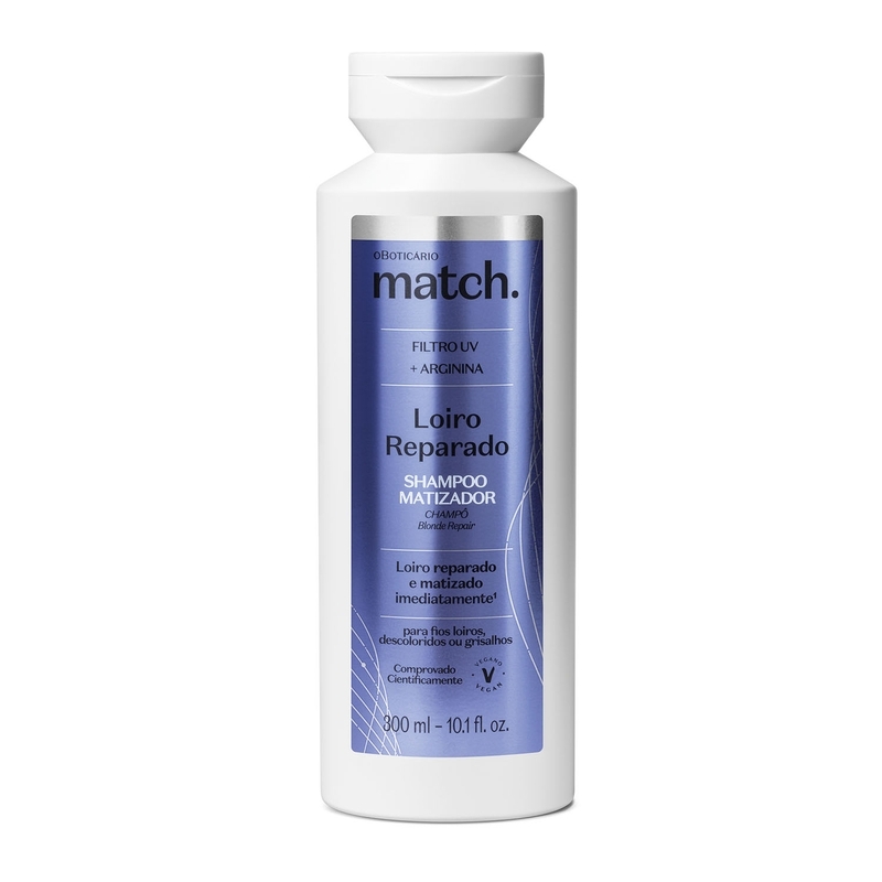 Shampoo Matizador Match Loiro Reparado 300Ml