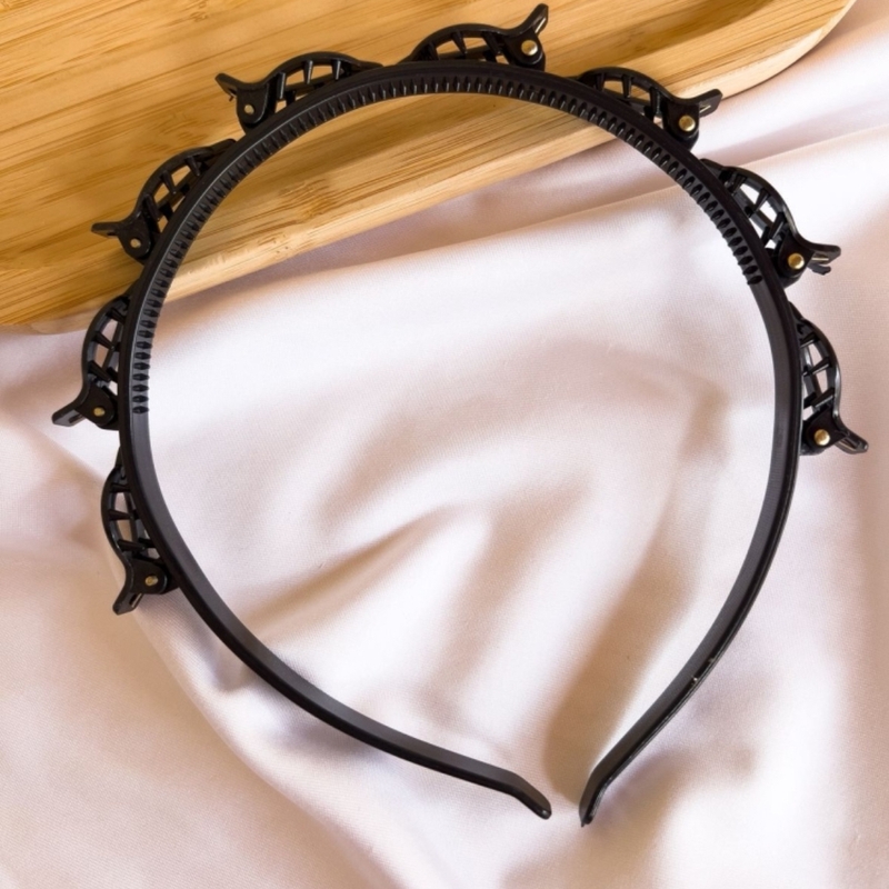 Tiara Presilhas (preta/marrom)