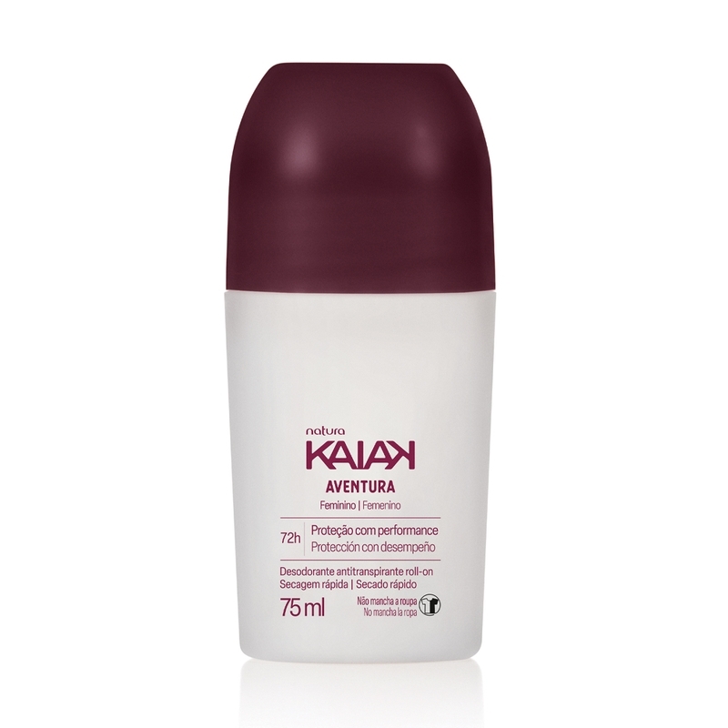 Desodorante antitranspirante roll-on kaiak aventura feminino