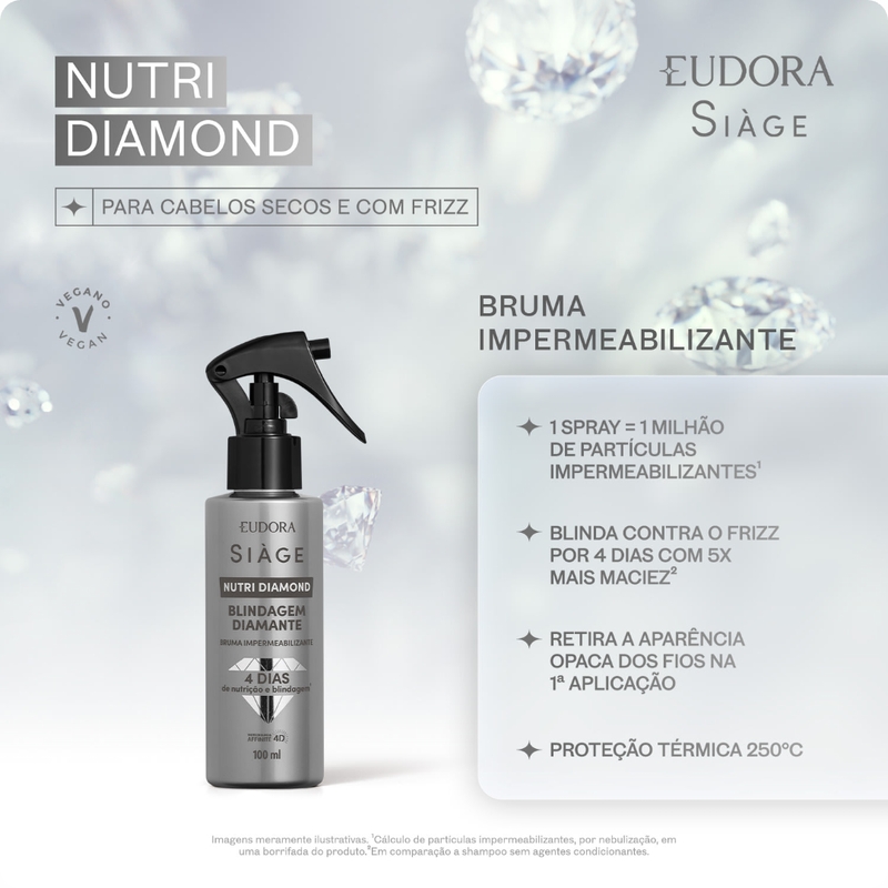 Bruma Impermeabilizante Siàge Nutri Diamond 100ml - foto 2
