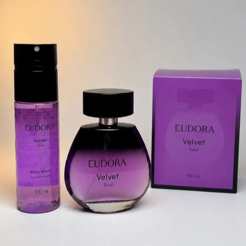 Combo Velvet Soul: Desodorante Colônia 100ml + Body Spray 100ml