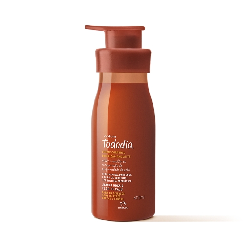 Creme desodorante corporal nutrição radiante jambo rosa e flor de caju - 400 ml