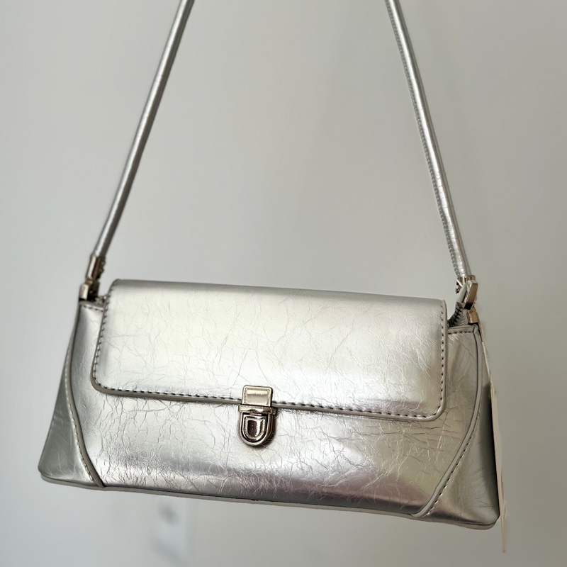 Bolsa Retangular Prata