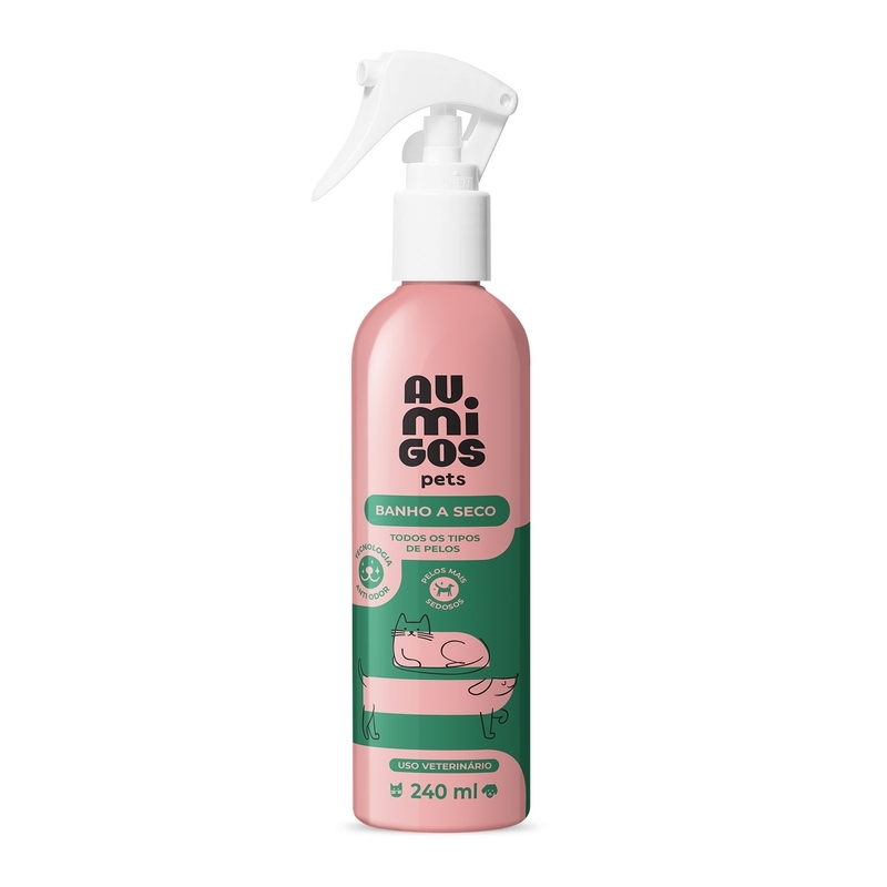 Banho A Seco Au.Migos Pets 240Ml