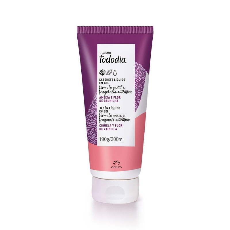 Sabonete Líquido em Gel Tododia Ameixa e Flor de Baunilha 190g