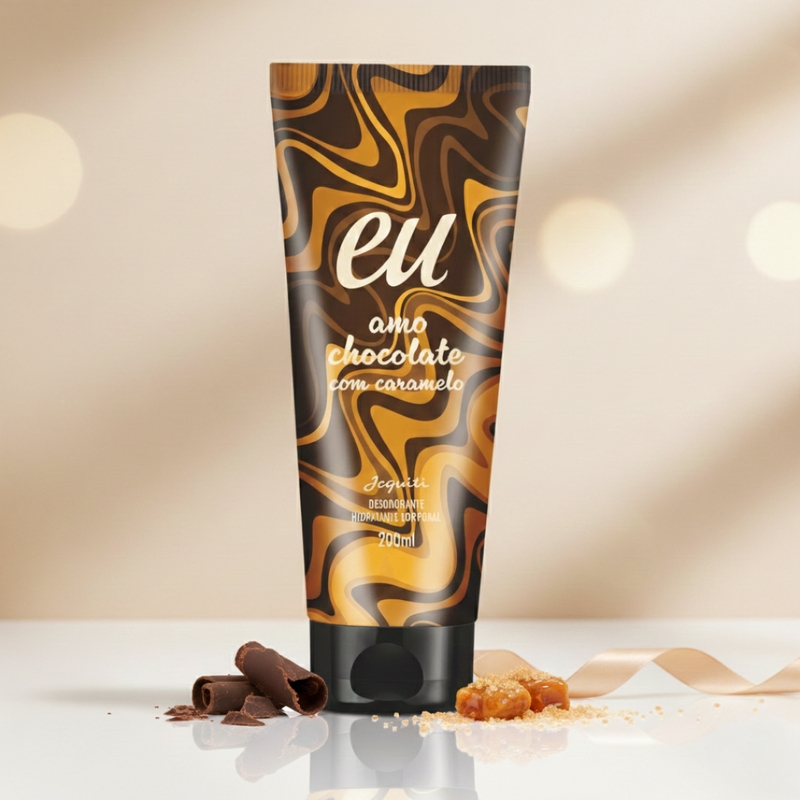 HIDRATANTE JEQUITI EU AMO CHOCOLATE COM CARAMELO 200ML - foto 3