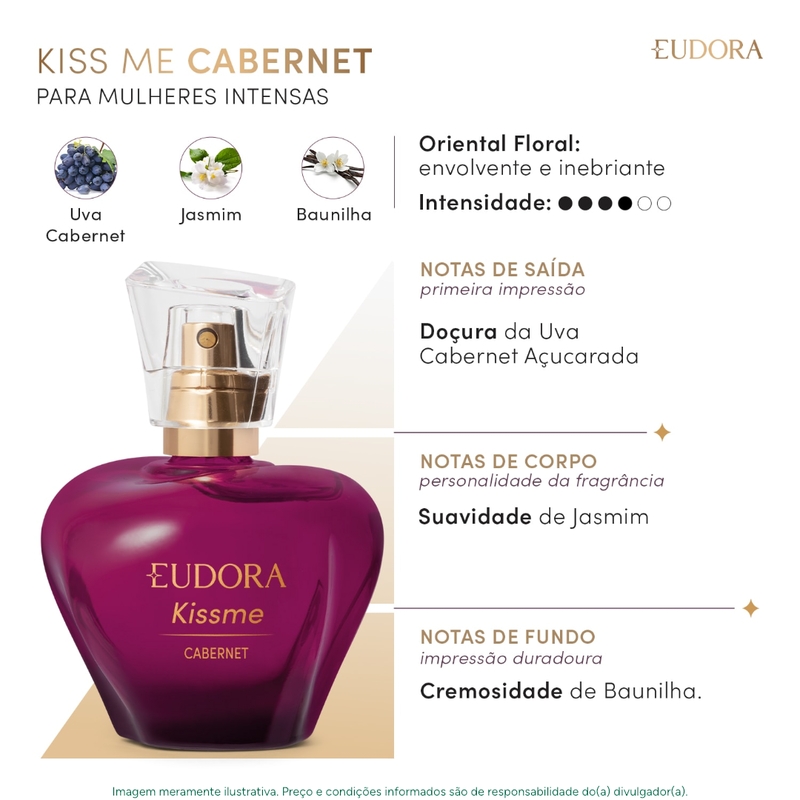 Kit Presente Eudora Kiss Me Cabernet (2 Itens) - foto 2