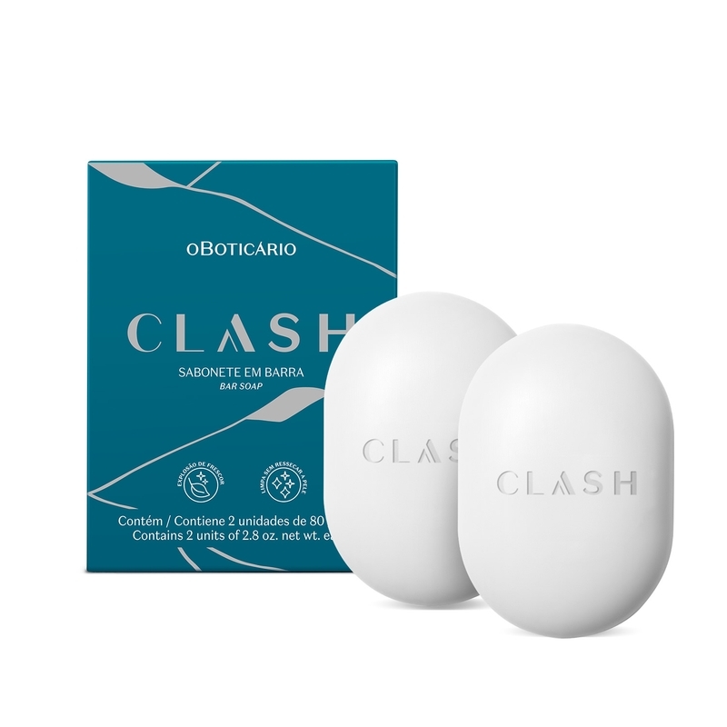 Clash Sabonete em Barra Masculino 2x80g