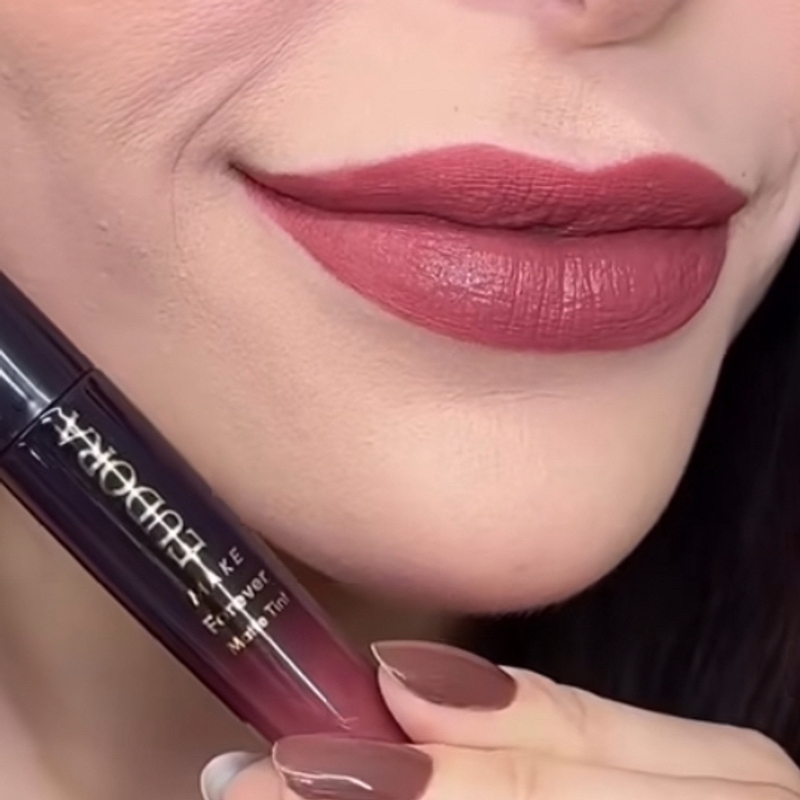Batom Líquido Marrom Poderoso Eudora Make Forever Matte Tint 4Ml