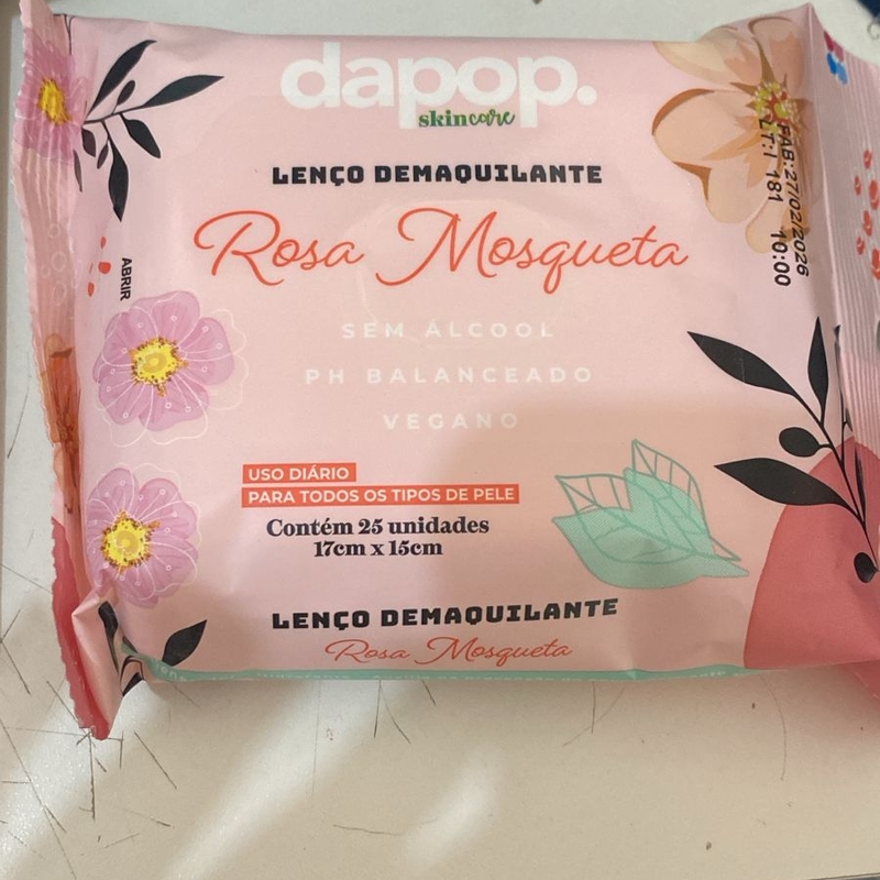 LENÇO DEMAQ ROSA MOSQUETA