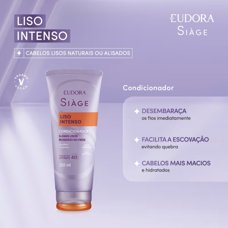 Condicionador Siàge Liso Intenso 200ml - foto 2