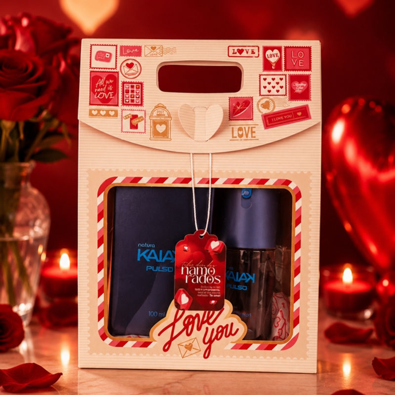 Kit Kaiak Pulso Perfume, Body Spray e Shampoo Cabelo e Corpo