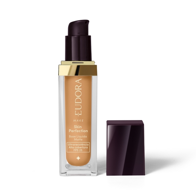 Base Líquida Matte Eudora Make Skin Perfection Cor 250Q 30ml