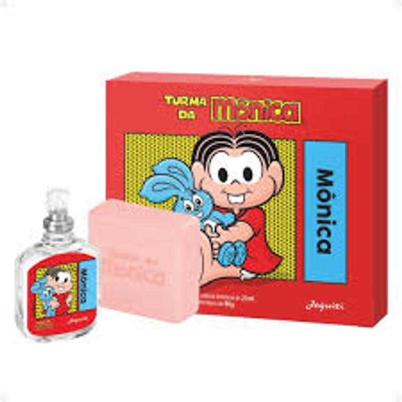 Kit Turma da Mônica - 1 Desodorante Colônia Feminina 25ml e 1 Sabonete Hidratante em Barra 80g