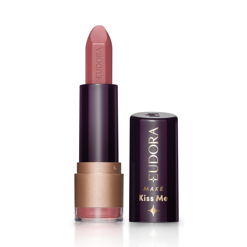 Batom Matte Pink Nude Eudora Make Kiss Me 3,7g