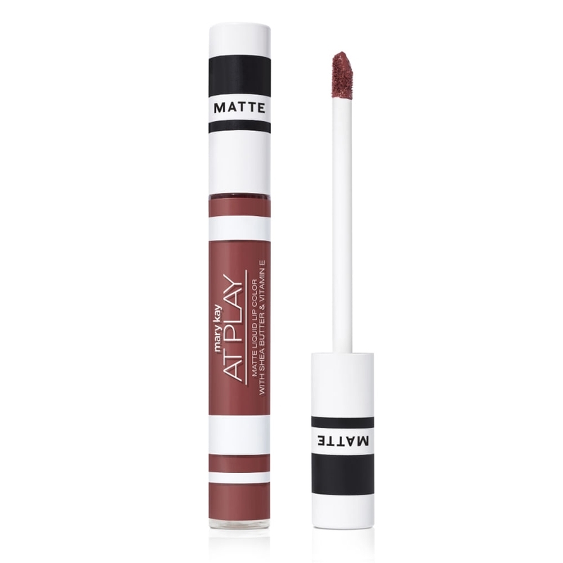 Batom Líquido Matte com Manteiga de Karité e Vitamina E - Mary Kay At Play® - Call Me Rose - 6,5g