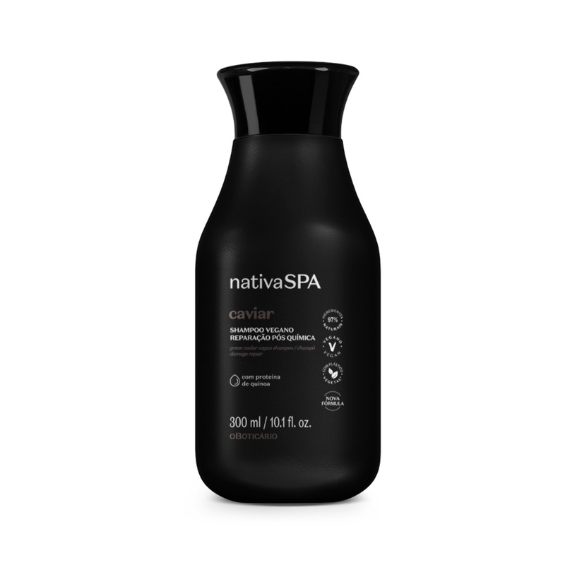 Shampoo Nativa Spa Caviar Reparação Pós Química 300Ml