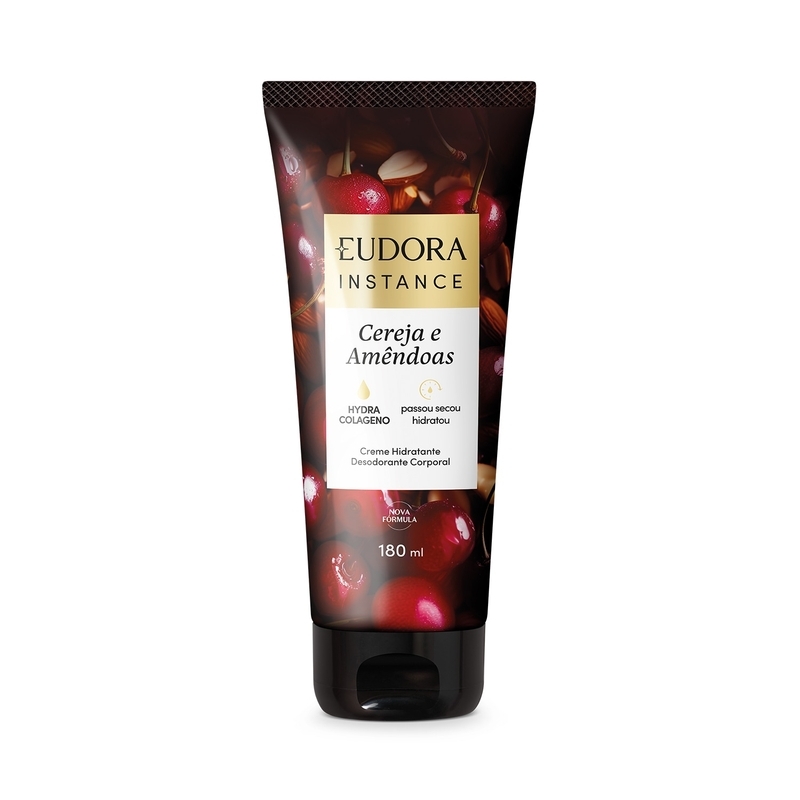 Creme Hidratante Desodorante Corporal Instance Cereja e Amêndoas 180ml