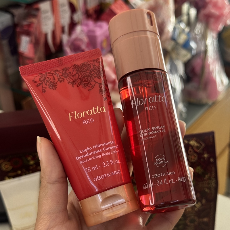 Kit FLORATTA RED(hidratante 75ml+body splash 100ml) - foto 2