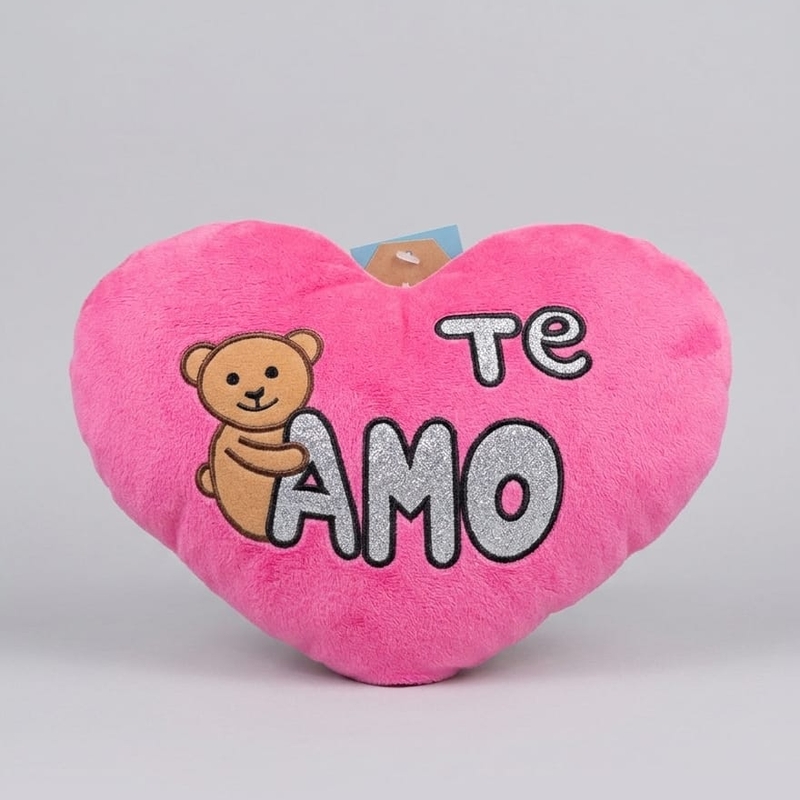 Coração rosa "Te amo"