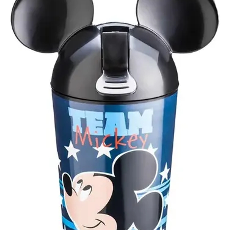 Copo com Canudo Retrátil Mickey
