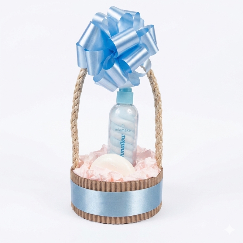 Cesta Mia Make Marshmallow Azul