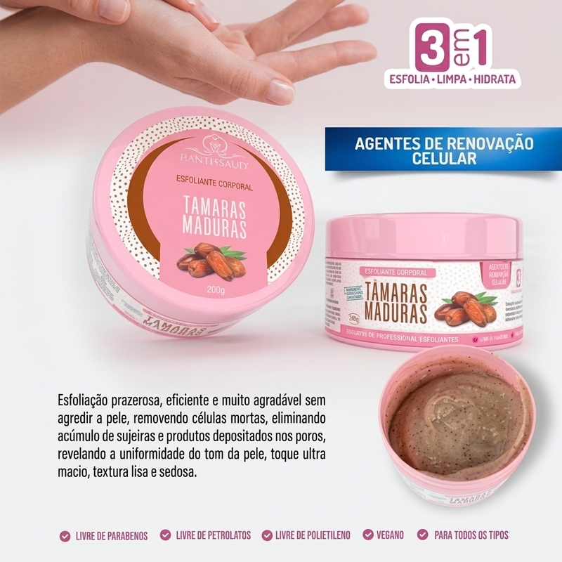 Esfoliante Corporal Tâmaras Maduras - 280g - foto 4