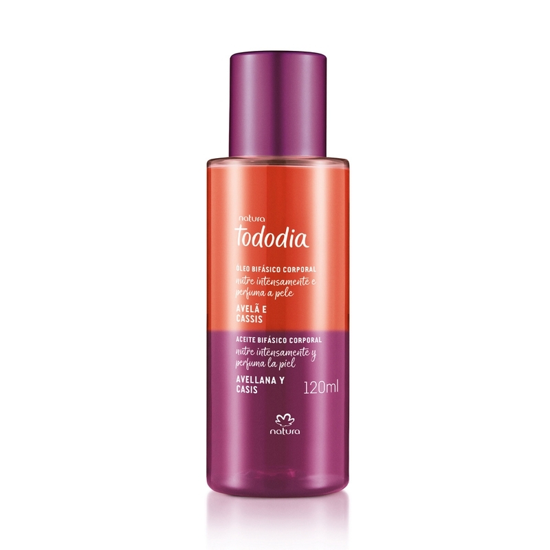 Tododia óleo para banho avelã e cassis 120ml - 120 ml